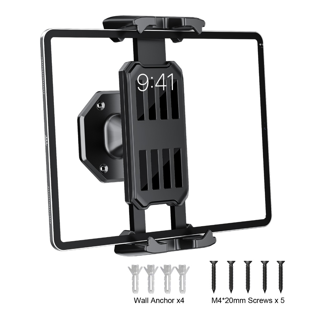 Phone Stands - ที่ยึดโทรศัพท์ติดผนัง ที่วางแท็บเล็ต ปรับระดับได้ หมุนได้ 360 องศา