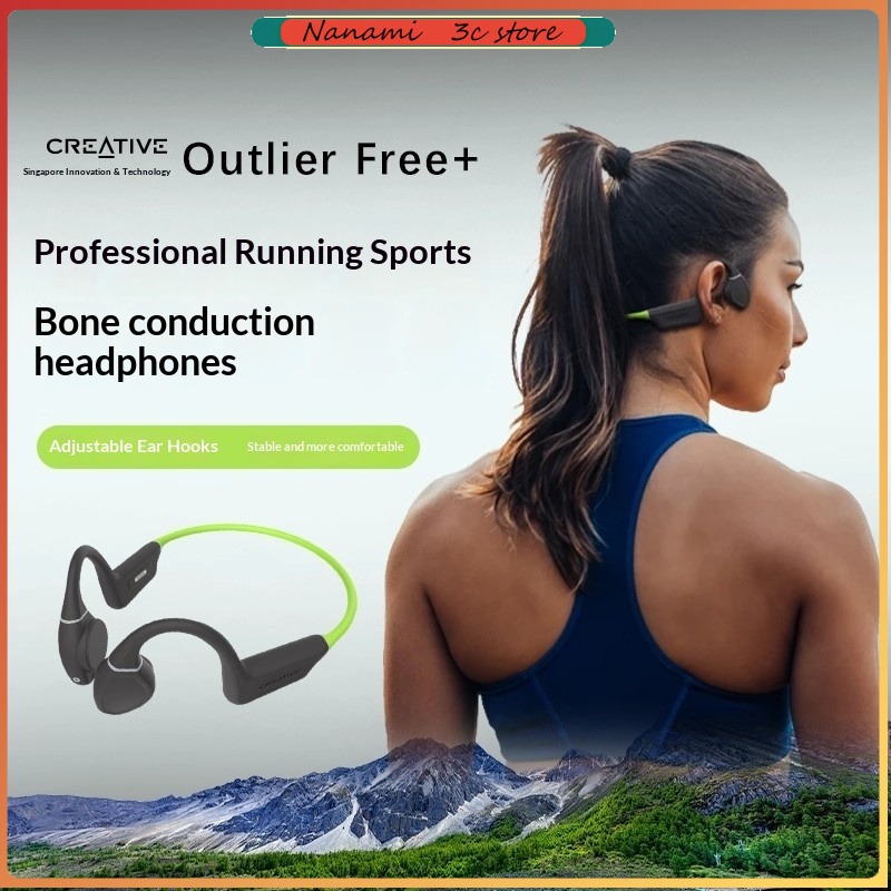 Earphones - หูฟังบลูทูธแบบไร้สายชนิดเกี่ยวหู รุ่น Creative Outlier Free Waterproof