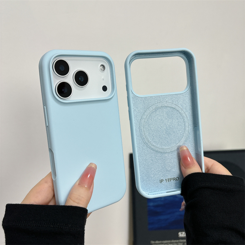 Liquid Silicone Magnetic Phone Case - เคสซิลิโคนแม่เหล็กสำหรับ iPhone 17/17 Air/17 Pro/17 Pro