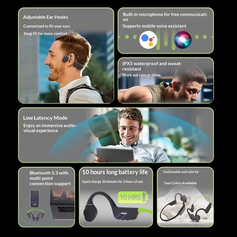 หูฟังบลูทูธแบบไร้สายชนิดเกี่ยว - Earphones บทวิจารณ์และราคา