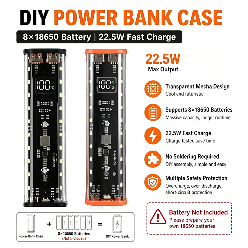 ดีไซน์พอร์ต USB Type C กล่องแบ - Power Banks บทวิจารณ์และราคา