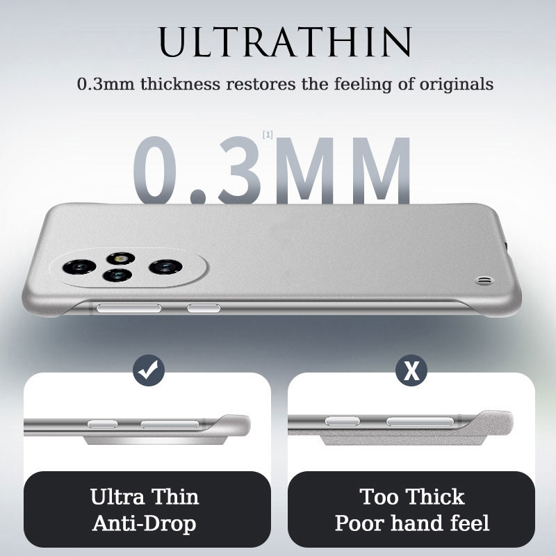 เคสแข็งแบบไร้ขอบบางเฉียบ ผิวด้ - Matte Hard Pc Back Case บทวิจารณ์และราคา