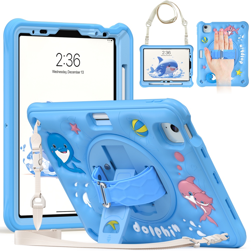 เคส iPad Mini A17Pro Mini6 ลาย - Cute Cartoon Wrist Strap Silicone Case บทวิจารณ์และราคา