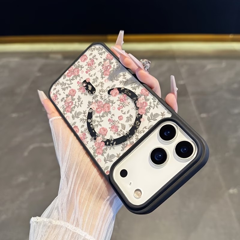 เคสโทรศัพท์แม่เหล็กใสลายกุหลาบ - Clear Shockproof Bumper Case บทวิจารณ์และราคา