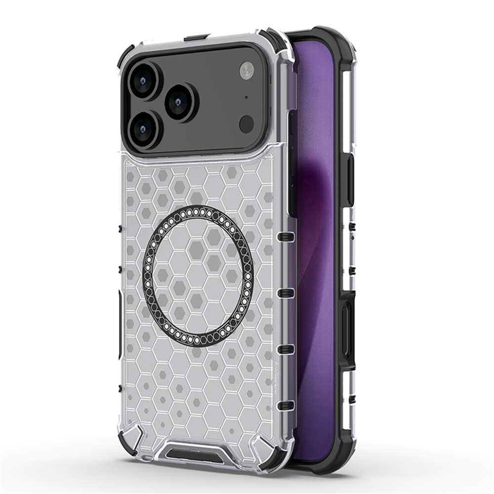 Luxury Clearเกราะรังผึ้งแม่เหล - Clear Shockproof Bumper Case บทวิจารณ์และราคา
