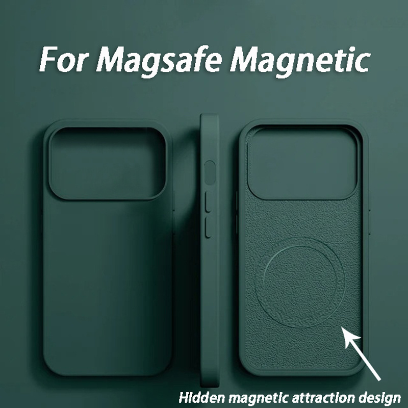 เคสซิลิโคนกันกระแทกแบบน้ำ สำหร - Liquid Silicone Magnetic Phone Case บทวิจารณ์และราคา