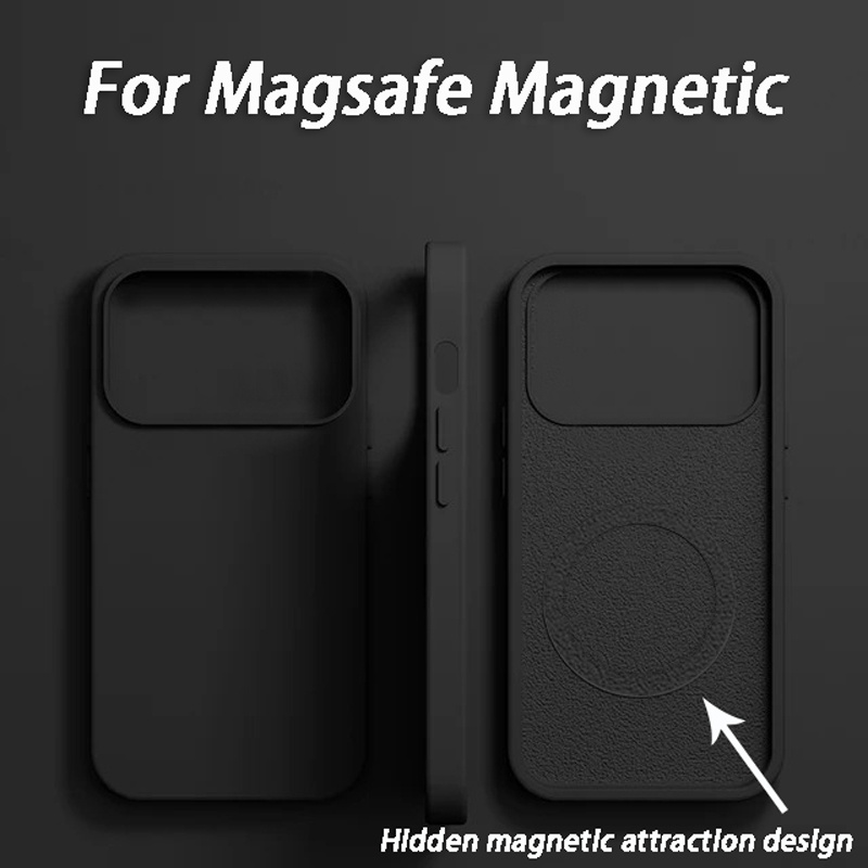 เคสซิลิโคนกันกระแทกแบบน้ำ สำหร - Liquid Silicone Magnetic Phone Case บทวิจารณ์และราคา